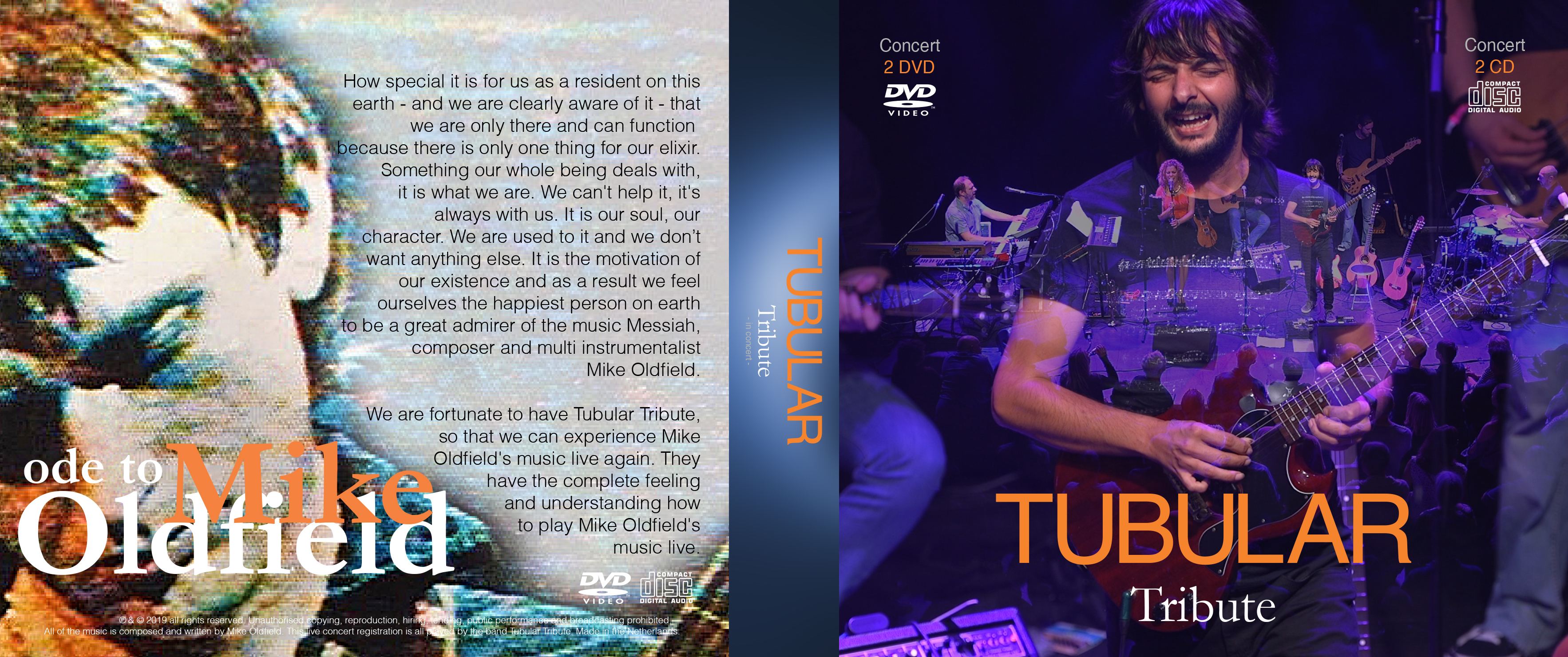 Tubular Tribute concert CD & DVD box set cover